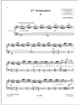 2ème Arabesque - DEBUSSY - Partition - Piano